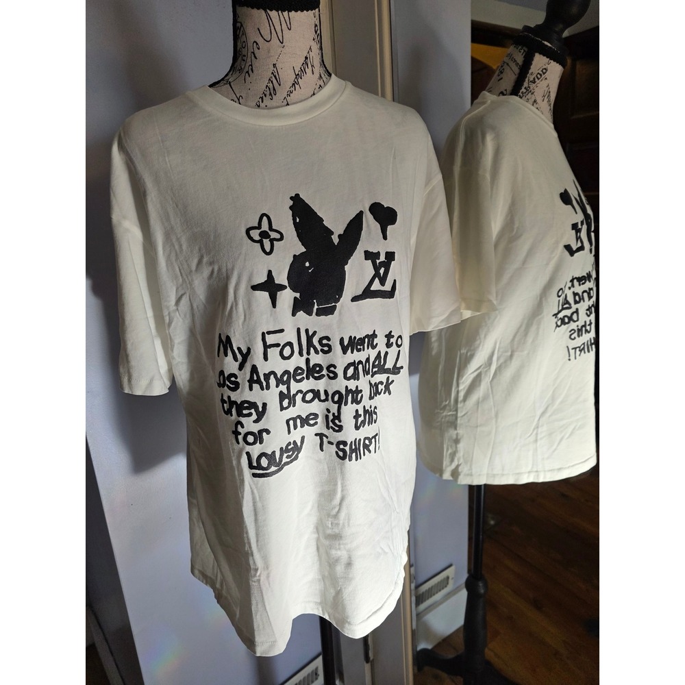 Market Los Angeles Lousy T-Shirt Cream Graphic Streetwear Tee Mens XL